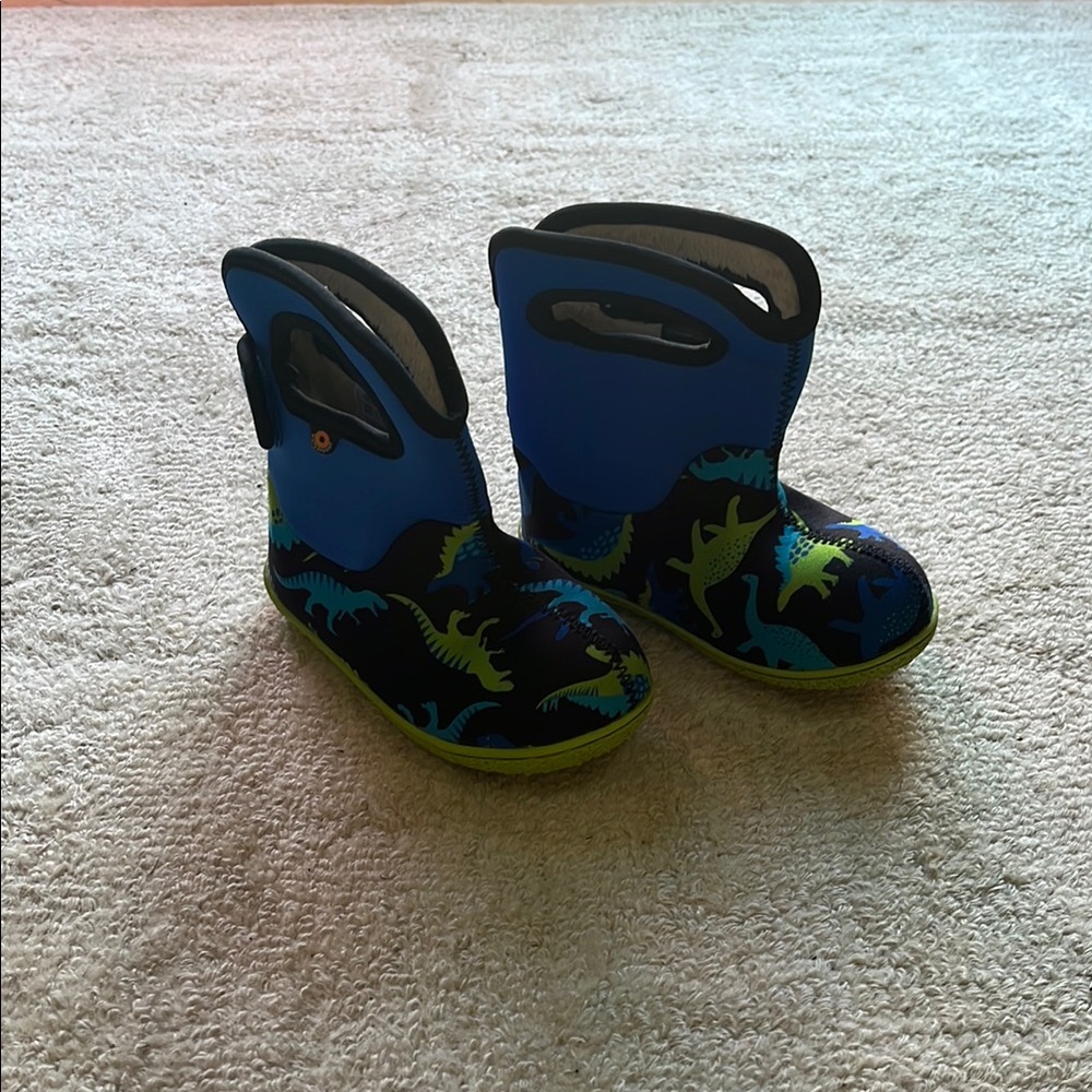 Bogs Blue and Green Rain & Snow Boots Durable Design